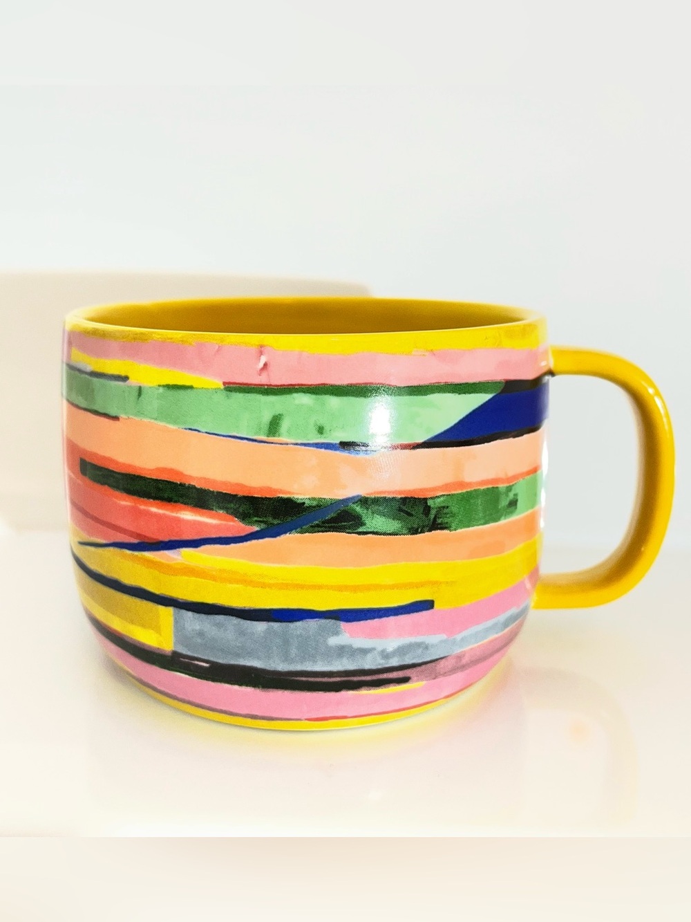 The Art of Anthropologie Mug featuring Carolyn Gavin 14oz Coffee Mug Striped